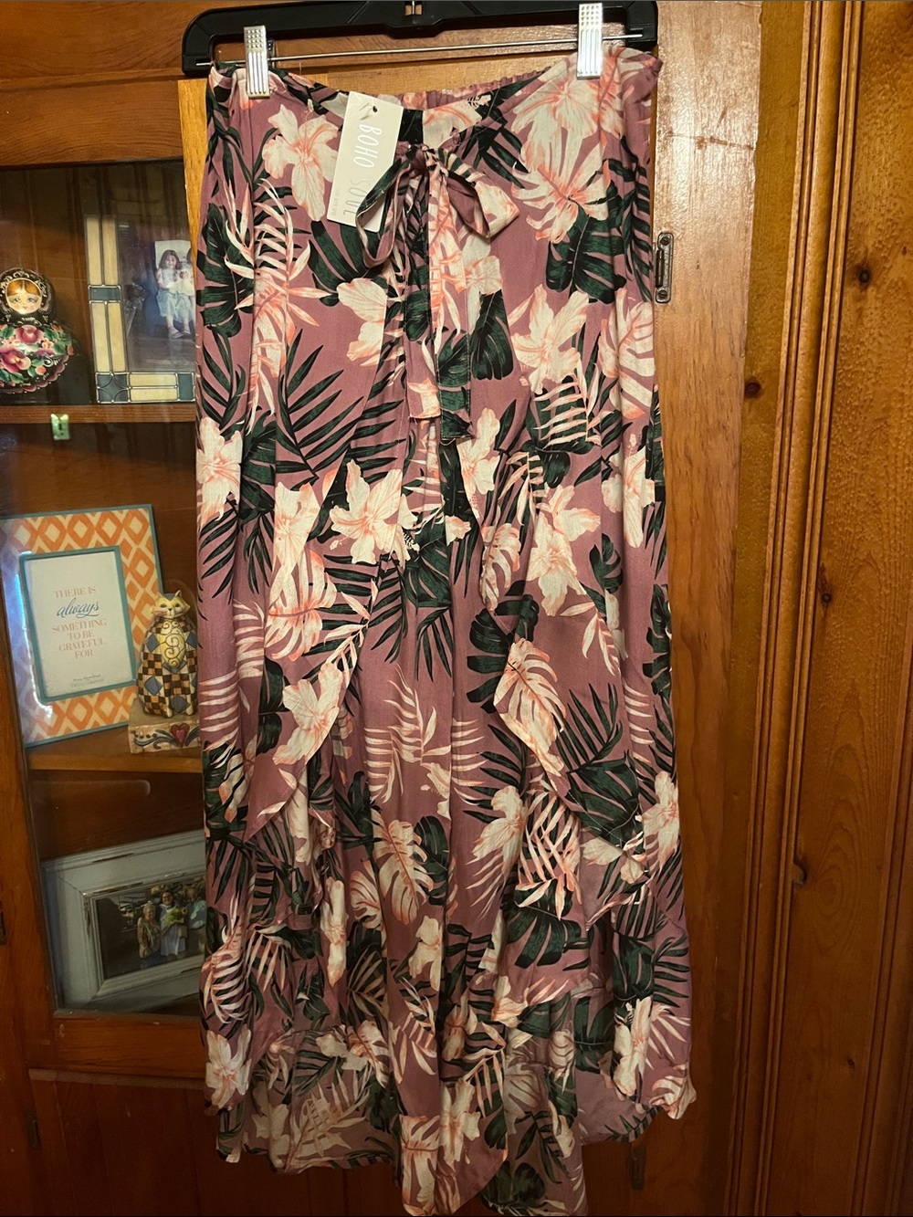 BOHO SOUL  Wrap/ Palazzo Pant Sz M NWT